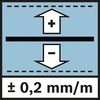 Levelling accuracy 0.2 mm Levelling accuracy ± 0.2 mm/m