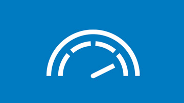 A white measuring device on a blue background shows a scale.